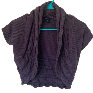 Gap Kids Gray Knitted Mid Waist Cardigan Sweater